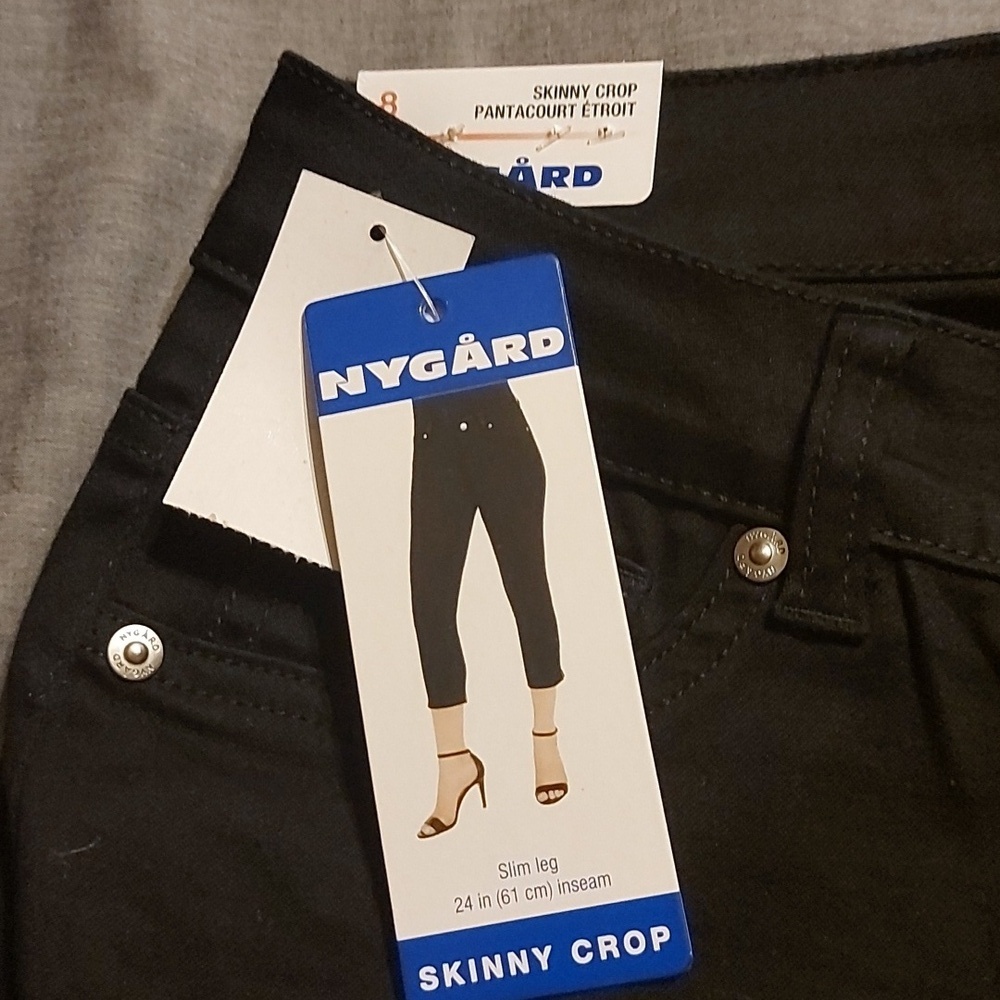 Skinny Crop Black Jeans